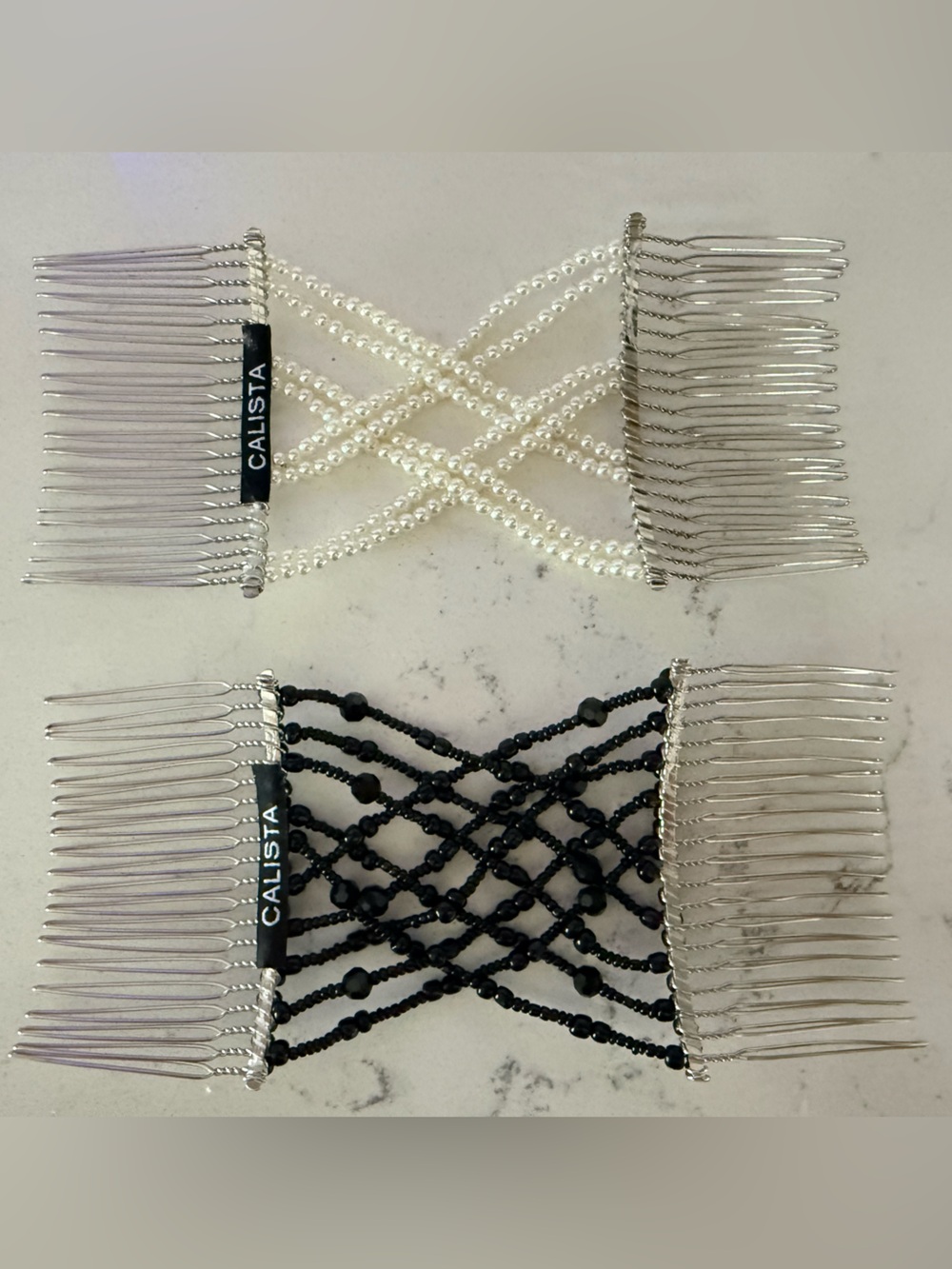 Calista Hair Flip-Clip Duo Lot Of Two Ponytails Up Do Buns Twists No Tangle QVC
